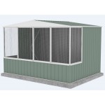 Absco Gable Roof Aviary 3.00m x 2.22m x 2.06m 30231GKFD